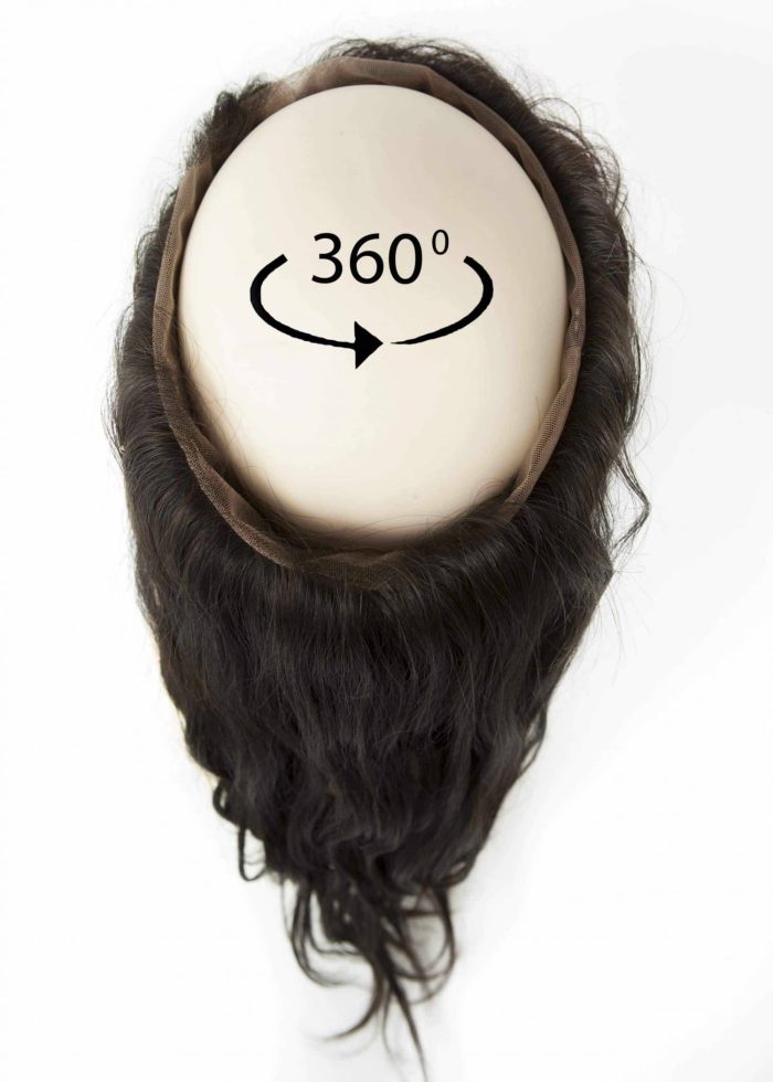 360 Frontal Wavy Human Hair 1B
