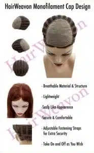 Monofilament wig cap