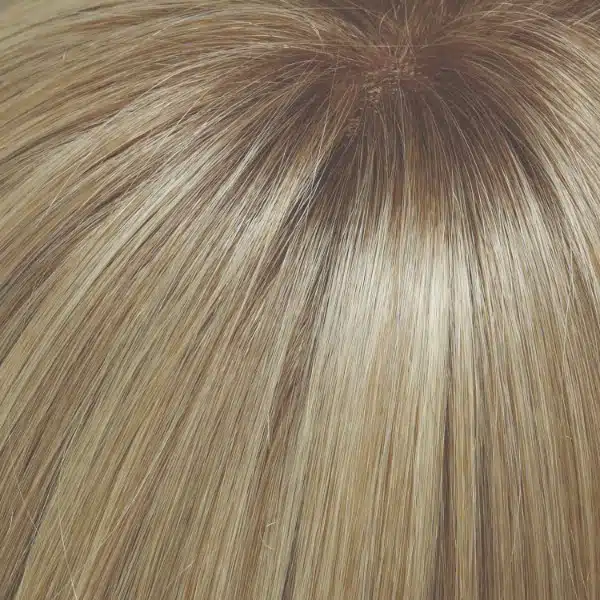 24B613S12 SHADED BUTTER POPCORN | Med Natural Ash Blonde & Pale Natural Gold Blonde Blend and Tipped, Shaded with light Gold Brown