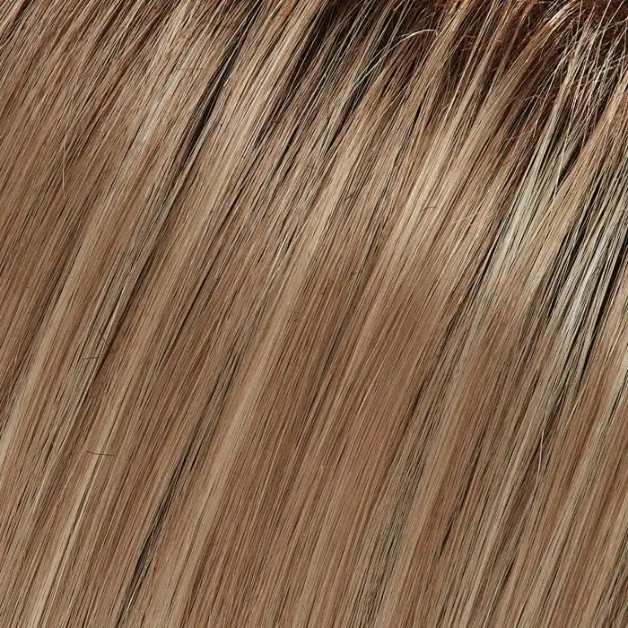 22F16S8 | Venice Blonde | Light Ash Blonde & Light Natural Blonde Blend, Shaded with Dark Brown Jon Renau Easihair topper