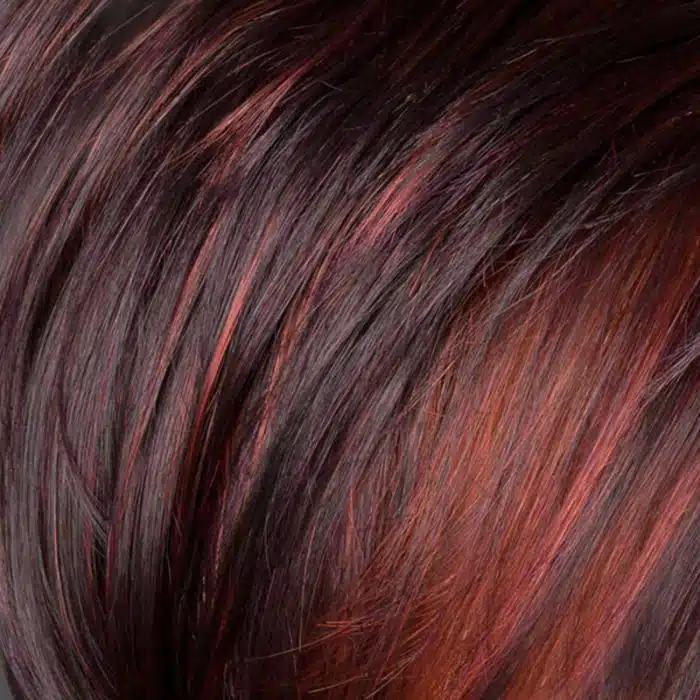 Dark Purple/Flame 2V/133/135 Synthetic Wig Colour by Belle Madame