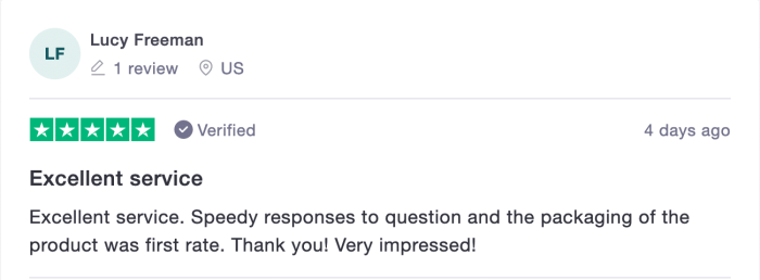 US Order Review