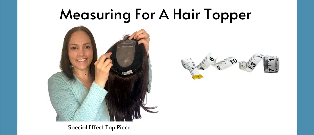 Measuring for a hair topper