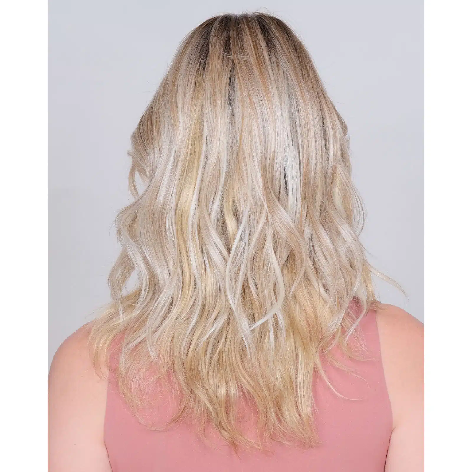 Peerless 16 Topper by Belle Tress | Heat Friendly Synthetic | Mid Length Wavy