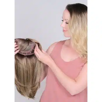 Bangs 16 Hair Topper By Belle Tress | Heat Friendly Synthetic | Shoulder Length Straight