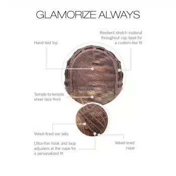 Glamorize Always Wig Cap Construction By Gabor | Lace Front | Hand Tied Top