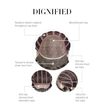 Dignified Construction by HairUwear | Lace Front Monofilament Top