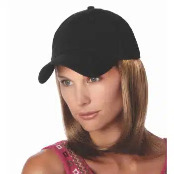 Classic Hat Black by Henry Margu | Synthetic | Mid Length Straight Hat Hair