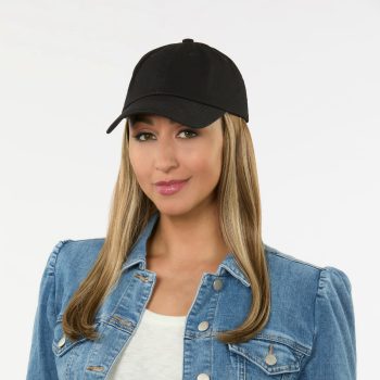 Long Hat Black Wig | Hat with Hair | 13 Colours
