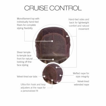 Cruise Control Wig | Cap Construction | Monofilament Top and Hand Tied
