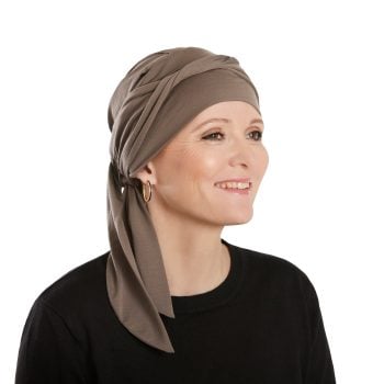 House of Christine | 1291 B.B. Beatrice Turban | Colour 0318 Dusty Brown