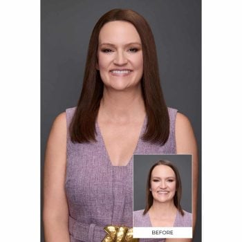 EasiPart XL Wide HH 14″ Topper | Remy Human Hair (Mono Top) | 20 Colours