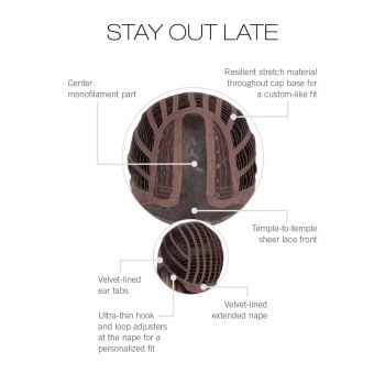 Stay Out Late Wig Cap Construction by Gabor | Lace Front Monofilament Part