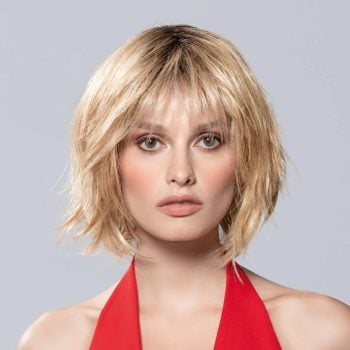 Tess Mono Part Wig by Ellen Wille | Heat Friendly Synthetic | Short Straight Style with Bangs